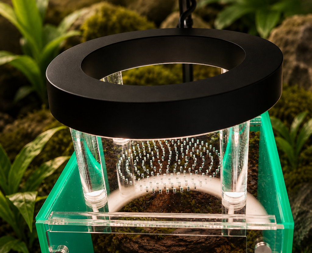 SilkNook magnetic LED jumping spider enclosure light 